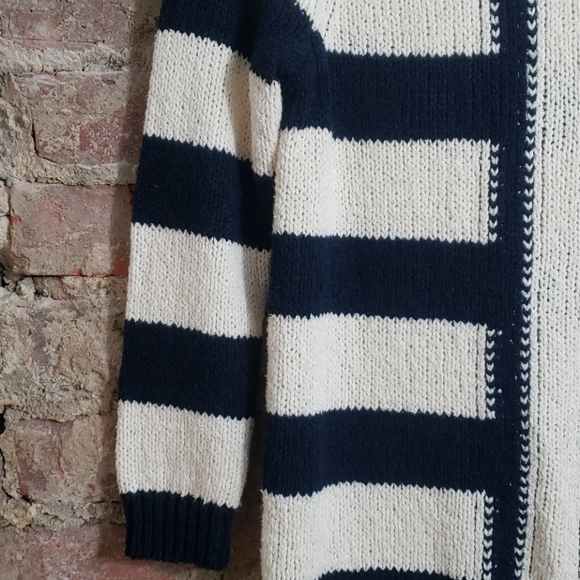 J Crew ladies sweater size XS striped crew neck - Picture 3 of 5